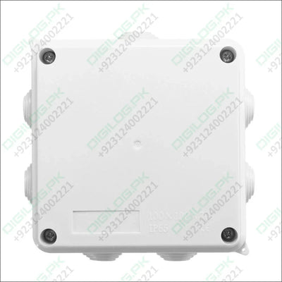 100x100x70mm IP65 Waterproof Outdoor Electrical CCTV Enclosure Square Junction Box White ABS