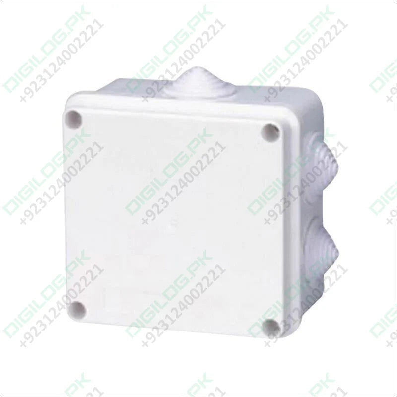 100x100x70mm IP65 Waterproof Outdoor Electrical CCTV Enclosure Square Junction Box White ABS