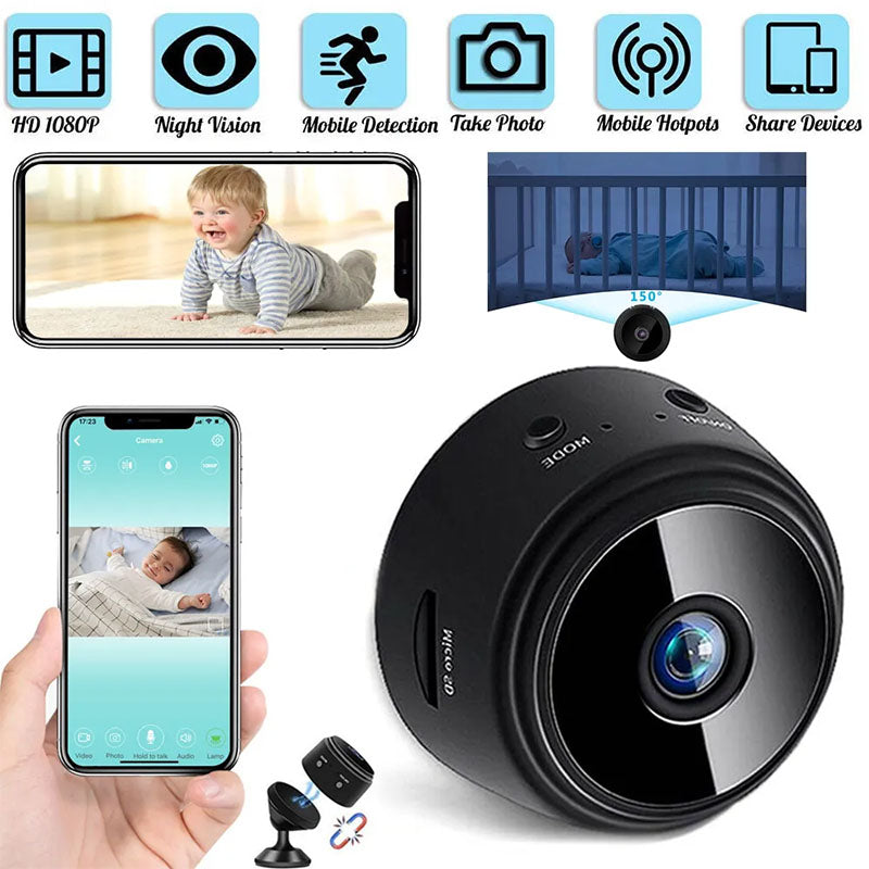 A9 Mini Wi-Fi Camera | 1080p HD Magnetic Security Camera