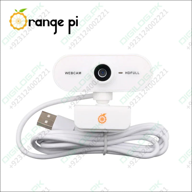 On Demand Orange Pi 1080P Mini HD Camera 360 Horizontal Rotation with USB Interface Analogue Microphones,Compatible with Win XP/7/8/10 iOS