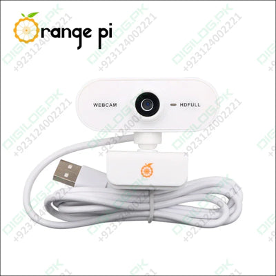 On Demand Orange Pi 1080P Mini HD Camera 360 Horizontal Rotation with USB Interface Analogue Microphones,Compatible with Win XP/7/8/10 iOS