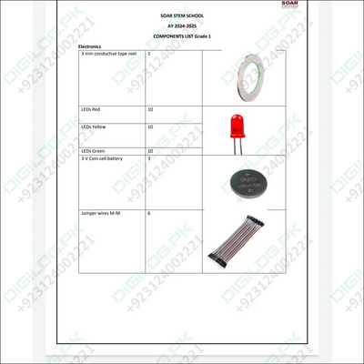 SOAR STEM School AY 2024-25 Component List Grade 1