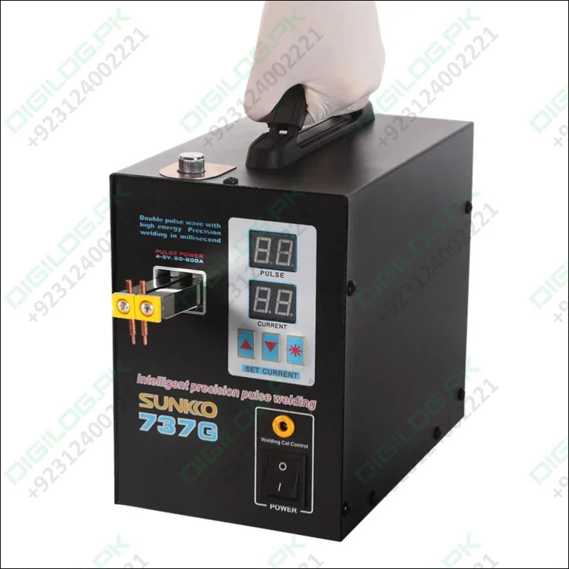 SUNKKO 737G Spot Welder Double Pulse Precision Welding Machine for 18650 Lithium Battery Welding 1.5KW Spot Welder