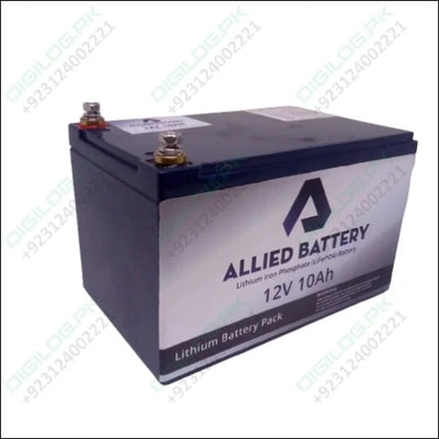 Allied Battery 12v 10Ah Lithium iron Phosphate (LifePO4) Battery