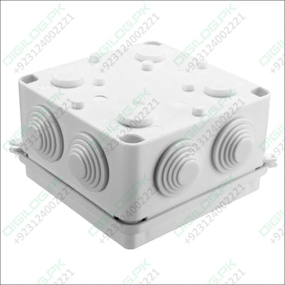 100x100x70mm IP65 Waterproof Outdoor Electrical CCTV Enclosure Square Junction Box White ABS