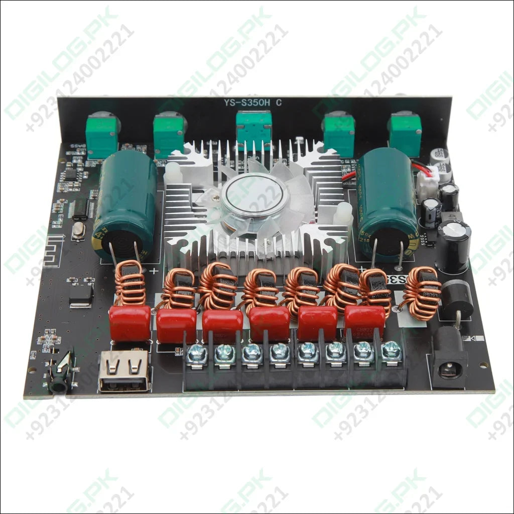 XY S350H 220Wx2 350W 2.1 Channel Bluetooth Power Amplifier Board 18V‑38V Bluetooth Speaker Audio Amplifier Module Channel Subwoofer Amplifier Board