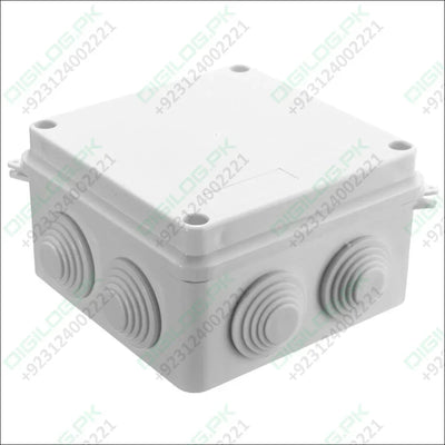 100x100x70mm IP65 Waterproof Outdoor Electrical CCTV Enclosure Square Junction Box White ABS