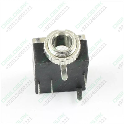 With Fitting Nut 3.5mm 1/8 Female Audio Connector 5 Pin DIP Stereo Headphone Jack PJ3024M